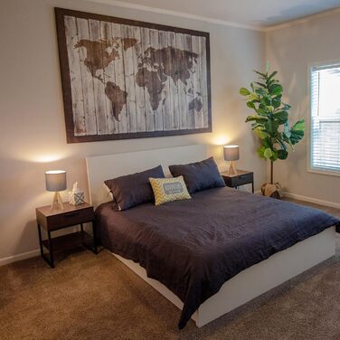 Торшер EDISHINE (2 шт.) з дерева, LED, бежевий абажур з льону, патрон E27, з лампою, вінтажний, для спальні, вітальні, подарунок (сірий)