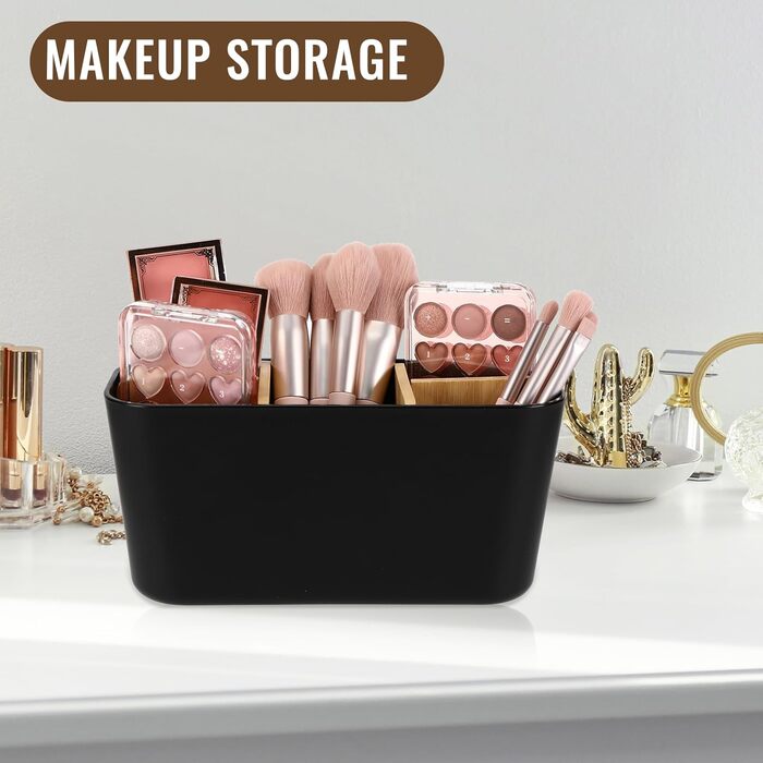 Підставка для зубних щіток з дерев'яними перегородками, електрична, для зубних щіток та 5 слотів, універсальна, для ванної кімнати