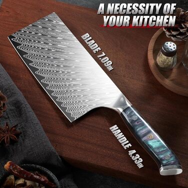 Набір кухонних ножів Dragon Riot з ергономічними дерев'яними ручками (Японія) - кухонний ніж, сантку, універсальний ніж