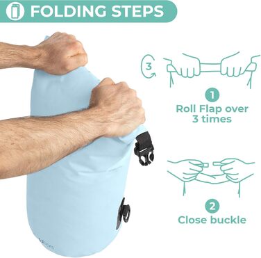 Waterproof Dry Sack – 5L, 10L, 20L, or 30L – waterproof bags to protect food and gear at the beach or while kayaking, hiking, camping, and boating – the perfect dry bag for wet outdoor activities