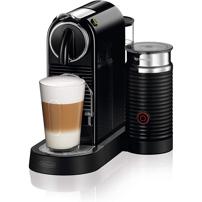 Кавомашина Nespresso De'Longhi Citiz EN267.BAE з капучинатором, енергозберігаюча, 1710 Вт, 1 л, чорна