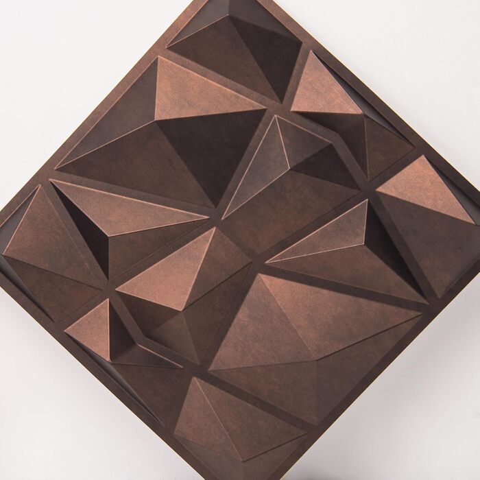 Набір 3D стінових панелей Art3d «Діамант», жорсткий ПВХ, водостійкі та термостійкі декоративні панелі (33 шт.)