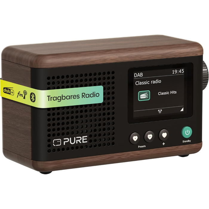 Портативне радіо Pure Classic Mini: DAB+, Bluetooth 5.3, 15 годин роботи, 2.4
