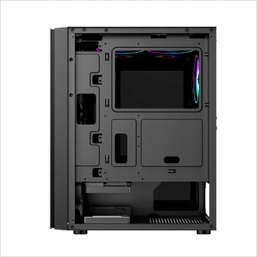 Корпус Midi Tower ROCC01, 4x ARGB вентилятори + контролер, чорний