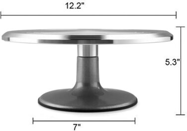 Поворотний підставка для тортів, Uten - поворотний стенд для випічки, торти, декор, алюміній