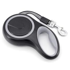 Висувна собача шлейка 8м, високоякісна, для собак до 50кг (сіра, фіолетова)