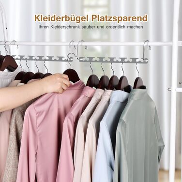Плечики для одягу Sindax, 6 шт. - економія місця, неслизькі, для штанів, джинсів, костюмів та суконь