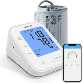 Тонометр Yuwell Intelligentes Oberarm Bluetooth YE650AR | Манжета 22-45 см, мовлення, дисплей з підсвіткою, акумулятор, додаток iOS & Android