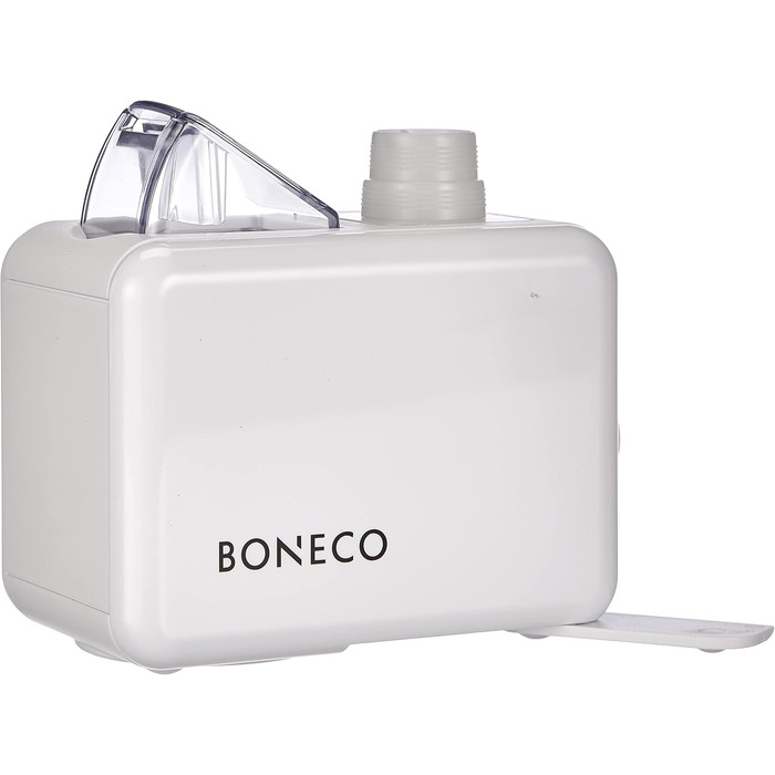 Ультразвуковий зволожувач повітря BONECO U7146 для подорожей, під пляшку 0,5 л, автоматичне вимкнення, індикатор рівня води, для кімнат до 20 м², білий
