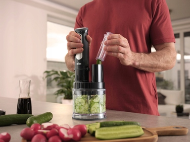 Ручний блендер Braun MultiQuick 5 Pro MQ 55755M, 1000 Вт, чорний
