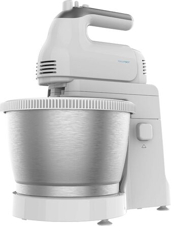 Міксер Cecotec PowerTwist 500 Full Steel: 500 Вт, 5 швидкостей + турбо, 3 насадки (міксер, гак, віночок), чаша 3.5л, сталь