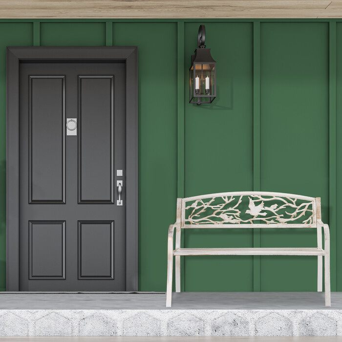 Relaxdays Garden Bench - Bird Design