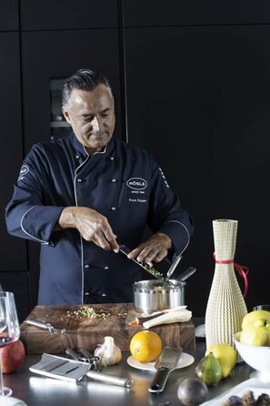 Rösle CUISINE кухонний ніж із захистом пальців, професійний ніж для м'яса, риби, птиці та овочів, лезо зі спеціальної сталі