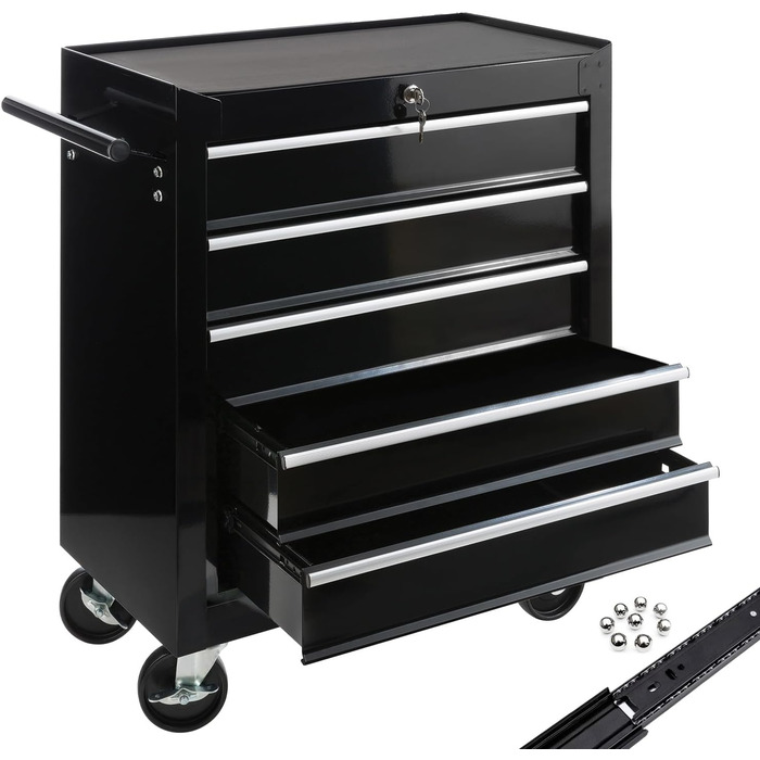 Arebos 5-Drawer Tool Trolley