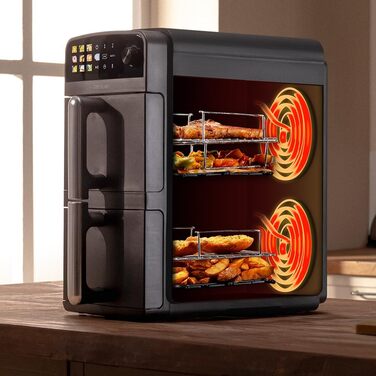 Фритюрниця Cecotec Cecofry DuoLevel 10.000, 10 л, 2400 Вт, сенсорне управління, 6 програм, контейнер 5 л