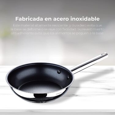 BERGNER Gourmet | Stockpot with Glass Lid | 8 L Capacity | Made of Stainless Steel | Ergonomic Handles | Kitchen Appliances | Suitable for All Cooktops (28 x 5.5 CM)