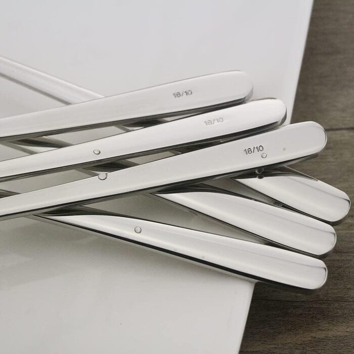 Набір ложок для коктейлів та напоїв (6 шт.), нержавіюча сталь 18/10, 22.9 см