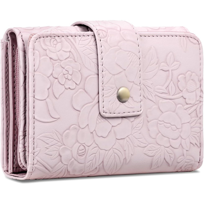 SENDEFN Wallet for Women, Medium-Sized Leather Purse, Zipper Wallet for Women with Coin Pocket & RFID Protection