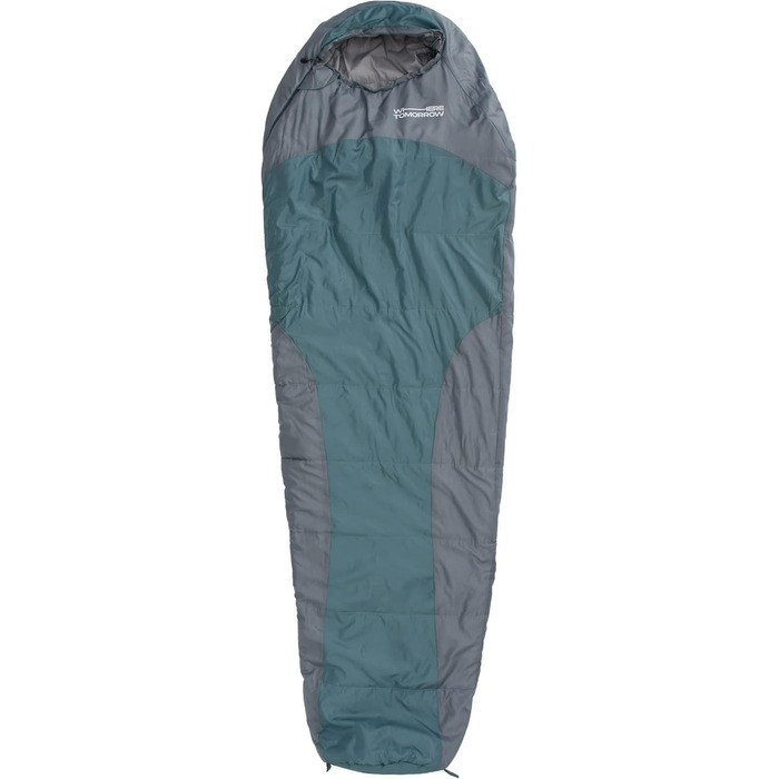 Сплячий мішок Where Tomorrow Mumienschlafsack Goblinblau / Grau, 230x80 см