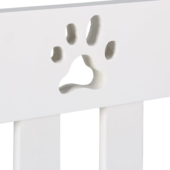 Захисне ворота для собак Relaxdays, самостійно встановлюється, 60 x 204 см, MDF, складане, білий