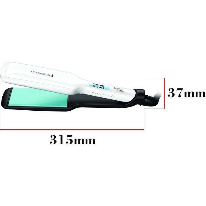 Випрямляч для волосся Remington S8550 Shine Therapy з LCD-дисплеєм: керамічне покриття з аргановою олією та вітаміном E, 150-230°C