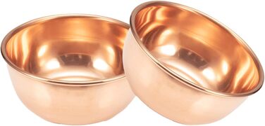 YINOX handcrafted copper bowls from the ancient East can be used to serve salads or desserts. Enjoy the special touch of dining with artistic tableware.