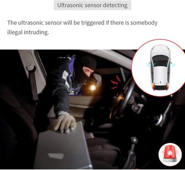 Двостороння автосигналізація EASYGUARD EC203 з LCD-пейджером, ультразвуковим та ударним датчиком, 12В