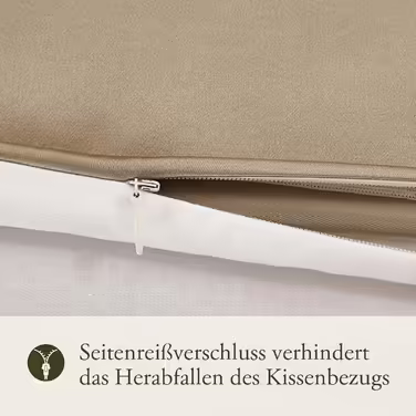 LILYSILK 19 Momme Silk Pillowcase Mulberry Silk with Cotton Backing Zipper Closure Hair and Skin Care Pillow Cover 1 Piece (80x80cm) (Gray Brown, 40x40cm)