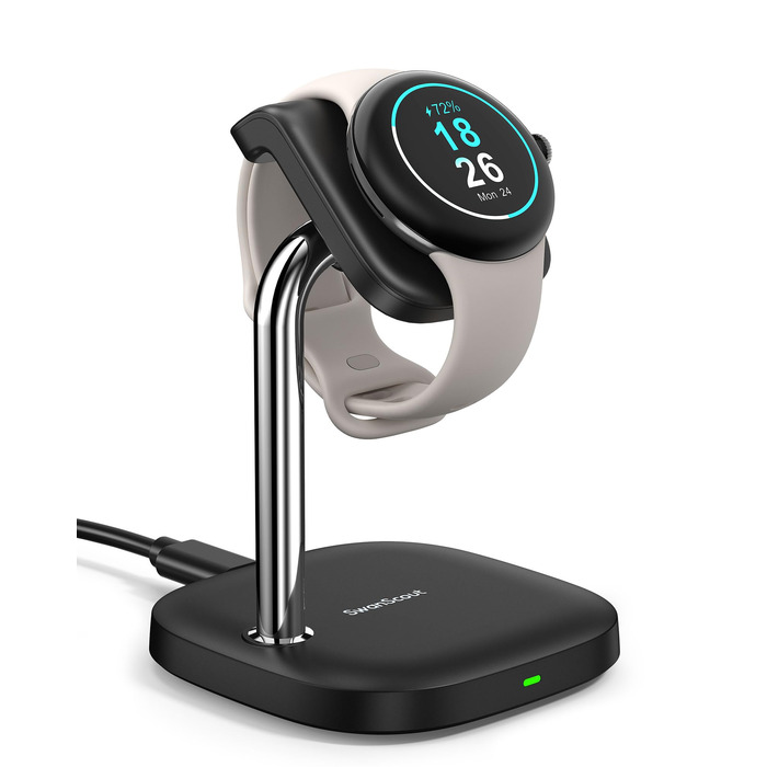 Зарядний пристрій SwanScout 505G2 для Google Pixel Watch 3/2 (не для Pixel Watch 1), магнітний зарядний пристрій, чорний