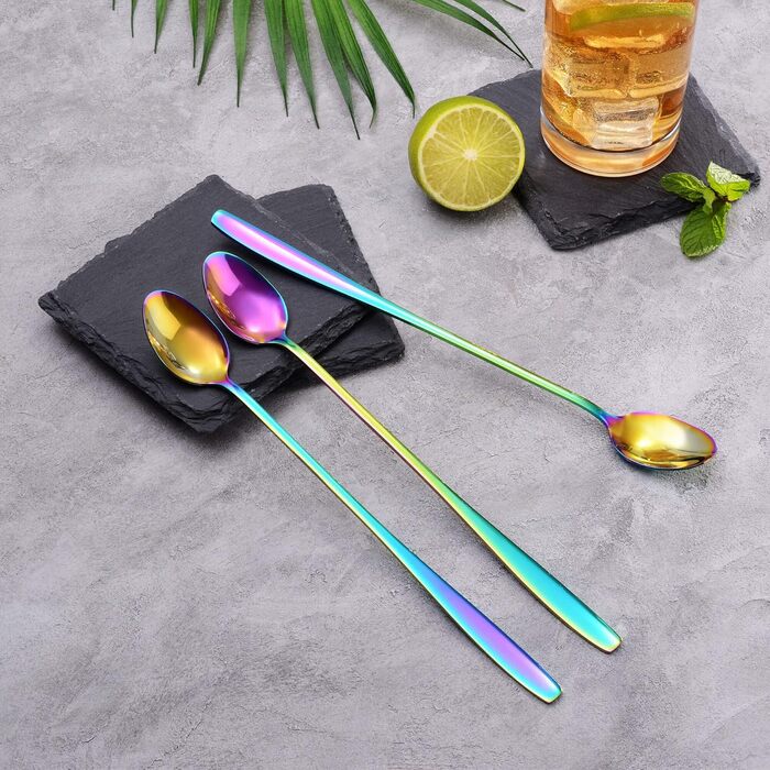 Набір ложок для лате макіато GRÄWE Königstein (Райдуга), нержавіюча сталь, 6 шт.