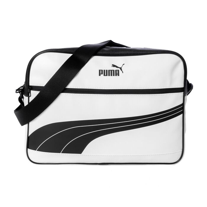 Сумка-месенджер PUMA Campus Reporter Retro унісекс, біло-чорна