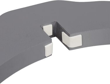 Захисне ворота Relaxdays для собак, сіре, 70 x 154 см, розкладне, з ніжками