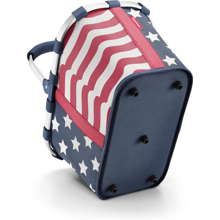 Сумка-шопер Reisenthel CarryBag Twist зі знімною внутрішньою кишенею – Стильна та водонепроникна сумка для покупок (зірки та смуги)
