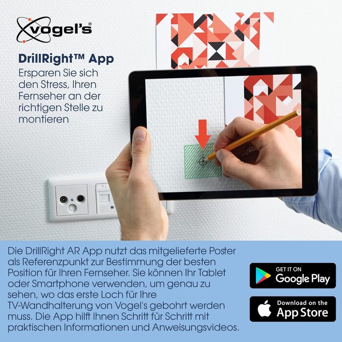 Настінне кріплення для телевізора Vogel's Comfort TVM 3245 Full-Motion 19-43 дюйми, до 15 кг, поворот 180°, VESA 200x200, чорний