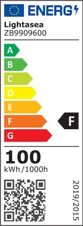 Світлодіодний прожектор Lightasea 10000 Лм з датчиком руху, IP66, 100W, холодне біле світло 6500K, для вулиці, саду, гаража, з пультом