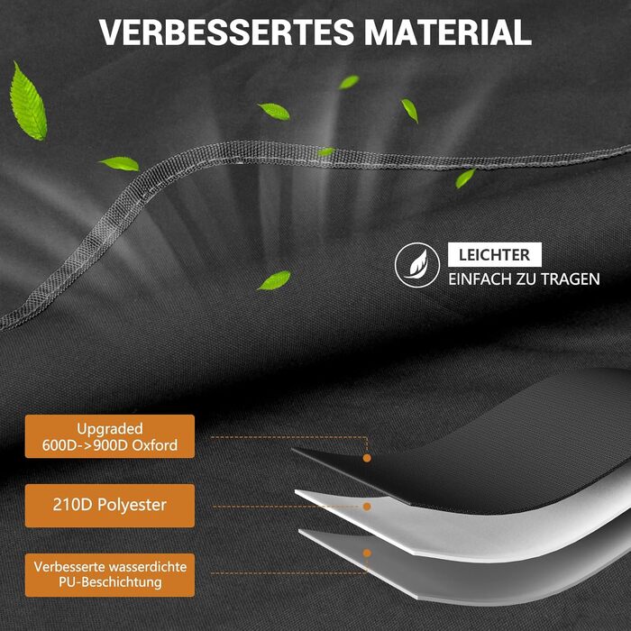 Захист для багажника авто для собак з боковими та захистом краю, універсальний 185x102см, 600D, водонепроникний, стійкий до подряпин, чорний