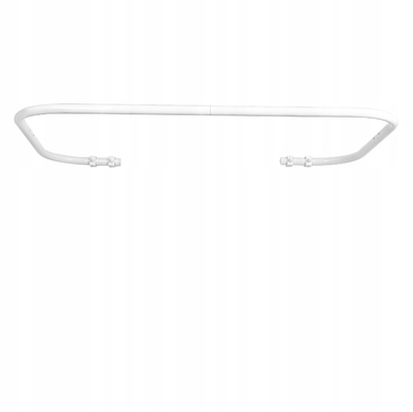 Кутовий штанга для душу Sasko 70-120 x 25 мм, білий