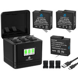 Набір акумуляторів Insta360 X5 Homesuit (3x 2850mAh + Dual-Slot LED зарядний пристрій) + Micro SD картки