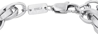 Браслет на руку s.Oliver для чоловіків, нержавіюча сталь, подарункова коробка, масивне срібло