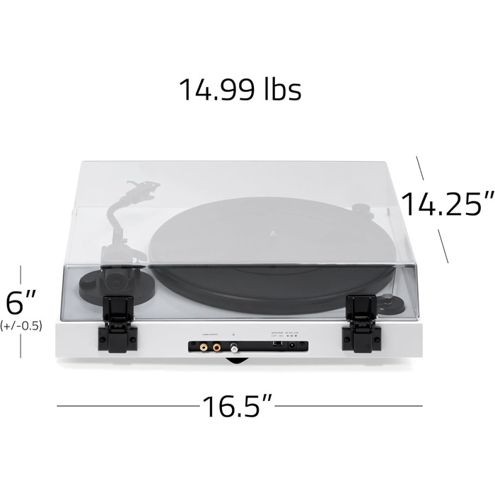 Програвач вінілу Fluance RT82 Referenz High Fidelity з картриджем Ortofon OM10, білий глянцевий лак