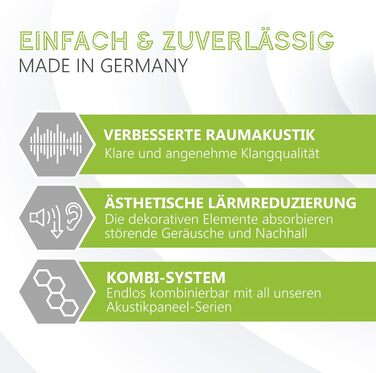 Акустичні панелі platino24 Edition LOFT 3D, набір 8 елементів Ø 300мм для звукоізоляції стін та стелі, звукопоглинаючі плити Basotect (30-70мм) у кольорах Platinum, Anthracite, Denim