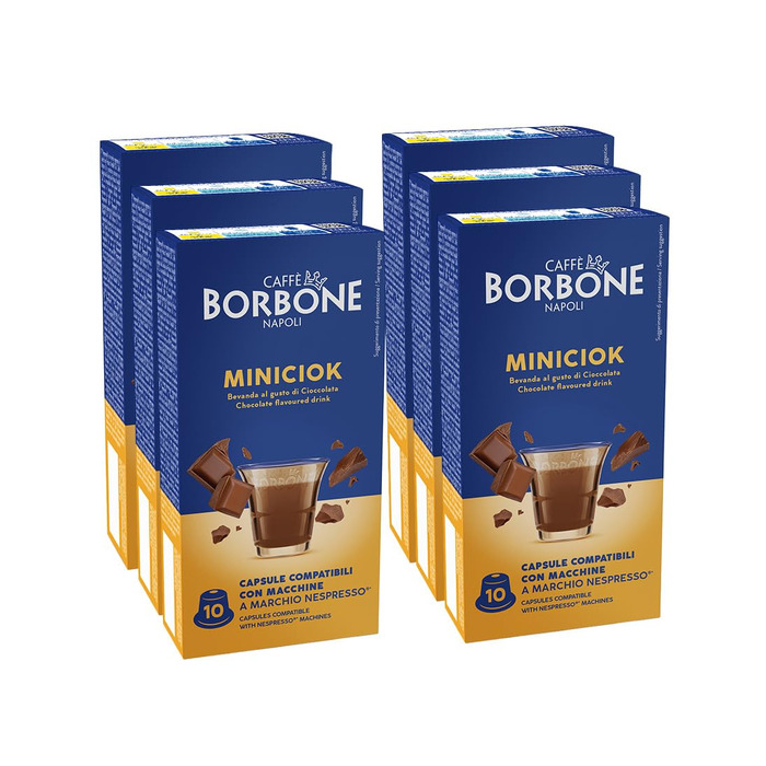 Кава в капсулах Caffè Borbone Respresso з шоколадом Miniciok, сумісні з Nespresso, 100 шт