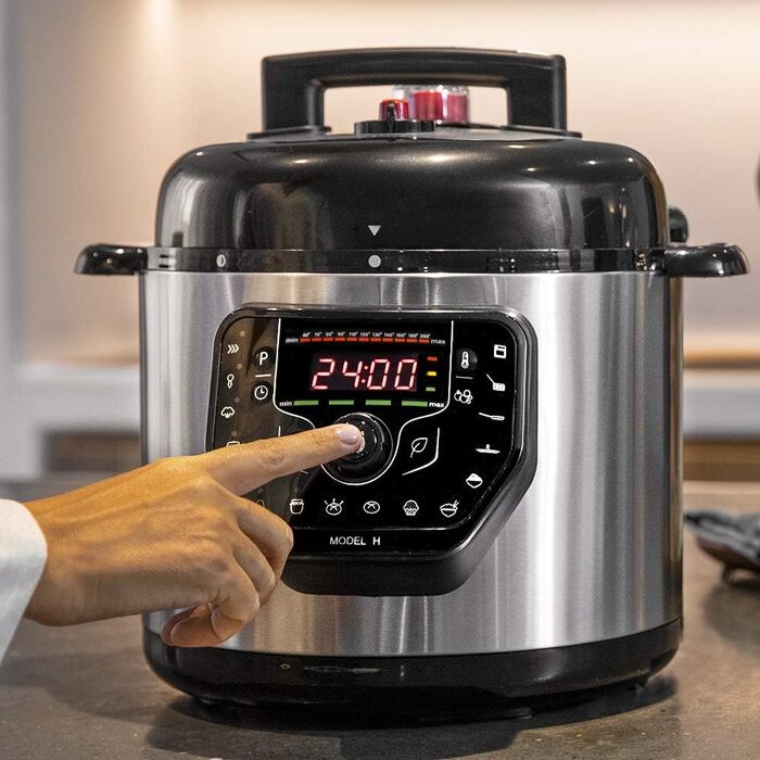 Cecotec GM H Programmable Pressure Cooker, Smart Cooking, 6 Liters, 24-Hour Programmability, 15 Safety Systems, 90 Kpa, 19 Menus Model H