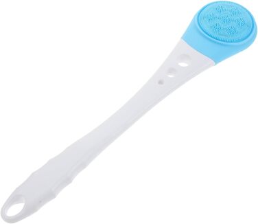 Minkissy 1-Piece Bath Brush Body Cleaning Brush Rotating Exfoliating Brush Facial Washing Brush Massage Brush Electric Shower Brush Massage Brush for the Back Bath Accessories Abs Blue (43X9X3CM)