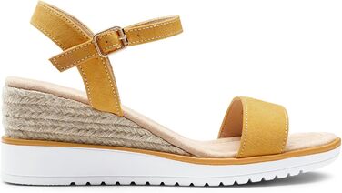 Босоніжки жіночі DREAM PAIRS на танкетці жовті, класичні туфлі-сандалі, розмір 36 EU