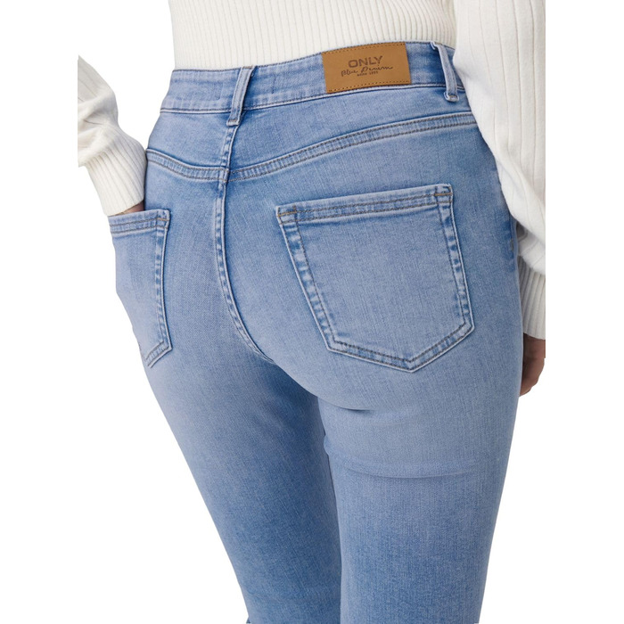 Джинси жіночі кльош ONLBLUSH, середньої посадки, блакитний денім (L/34L)