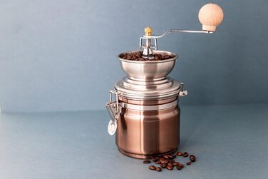 Кавомолка La Cafetière з нержавіючої сталі, мідне покриття, коричнева