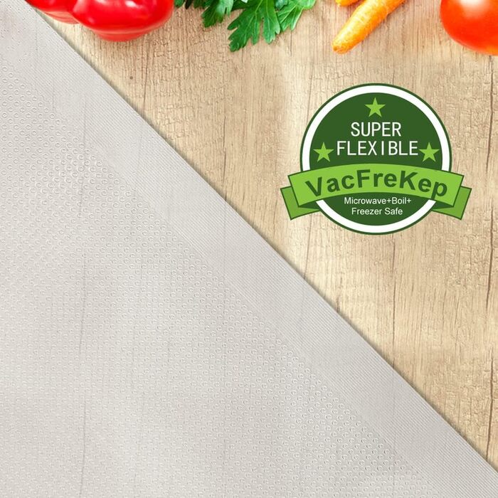 VacFreKep 200 Bag 28x40cm Vacuum Bags, Vacuum Sealer Bags for Food, BPA-Free Sous Vide Vacuum Bags, Bags for Vacuum Sealers and Foil Sealing Devices Suitable