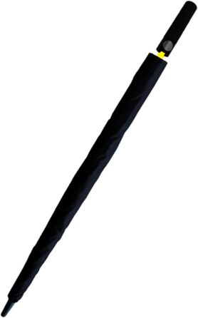 COLLAR AND CUFFS London XL Golf Umbrella - Windproof, Fiberglass Ribs, Automatic Open/Close - Red & Yellow