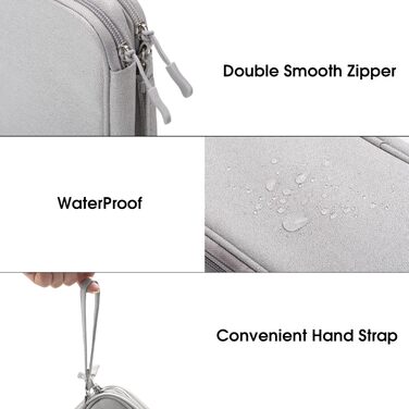 Організатор аксесуарів Arae Eektronik: кейс для кабелів, SD-карт, USB. Сірий, S